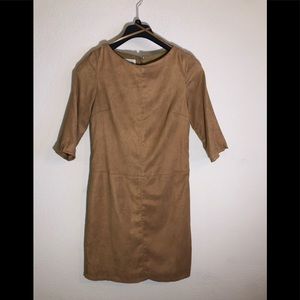 Vintage David Warren Dress - Faux Suede